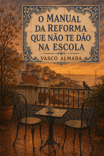 Capa do livro O Manual da Reforma que Não Te Dão na Escola, de Vasco Almada